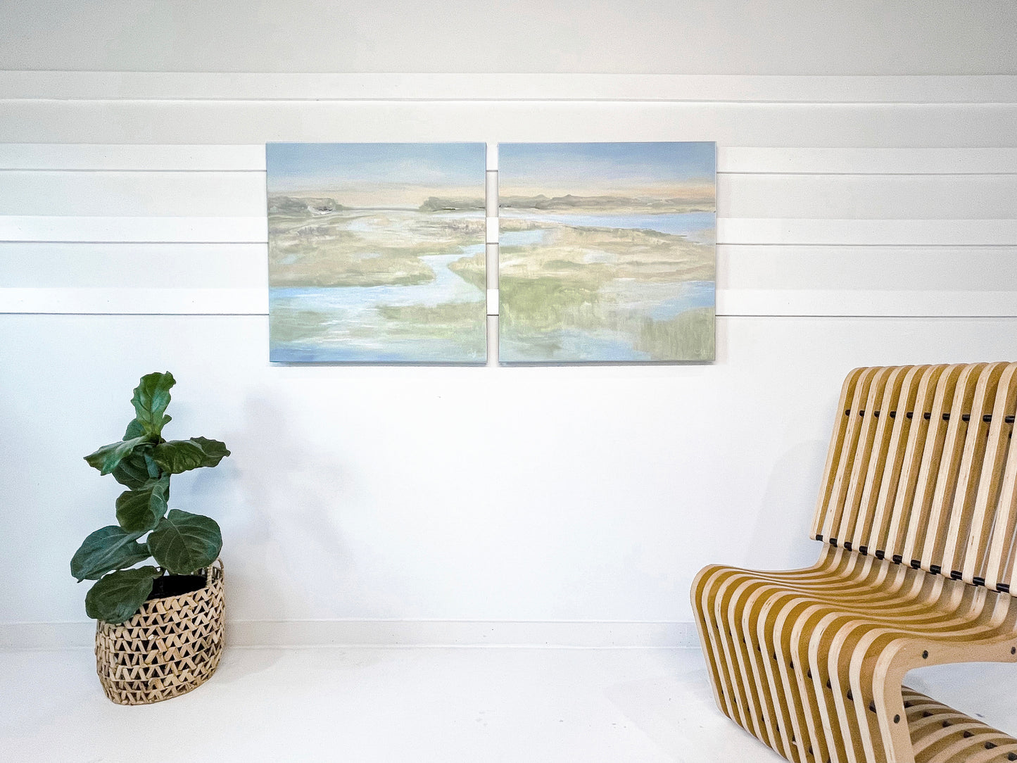 Flowing Marsh Diptych