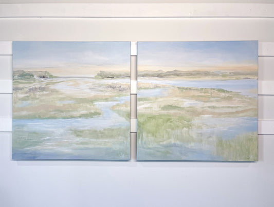 Flowing Marsh Diptych